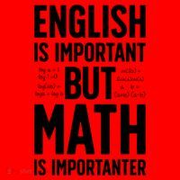 English Is Important But Math Is Importanter Santa Hat thumb 1