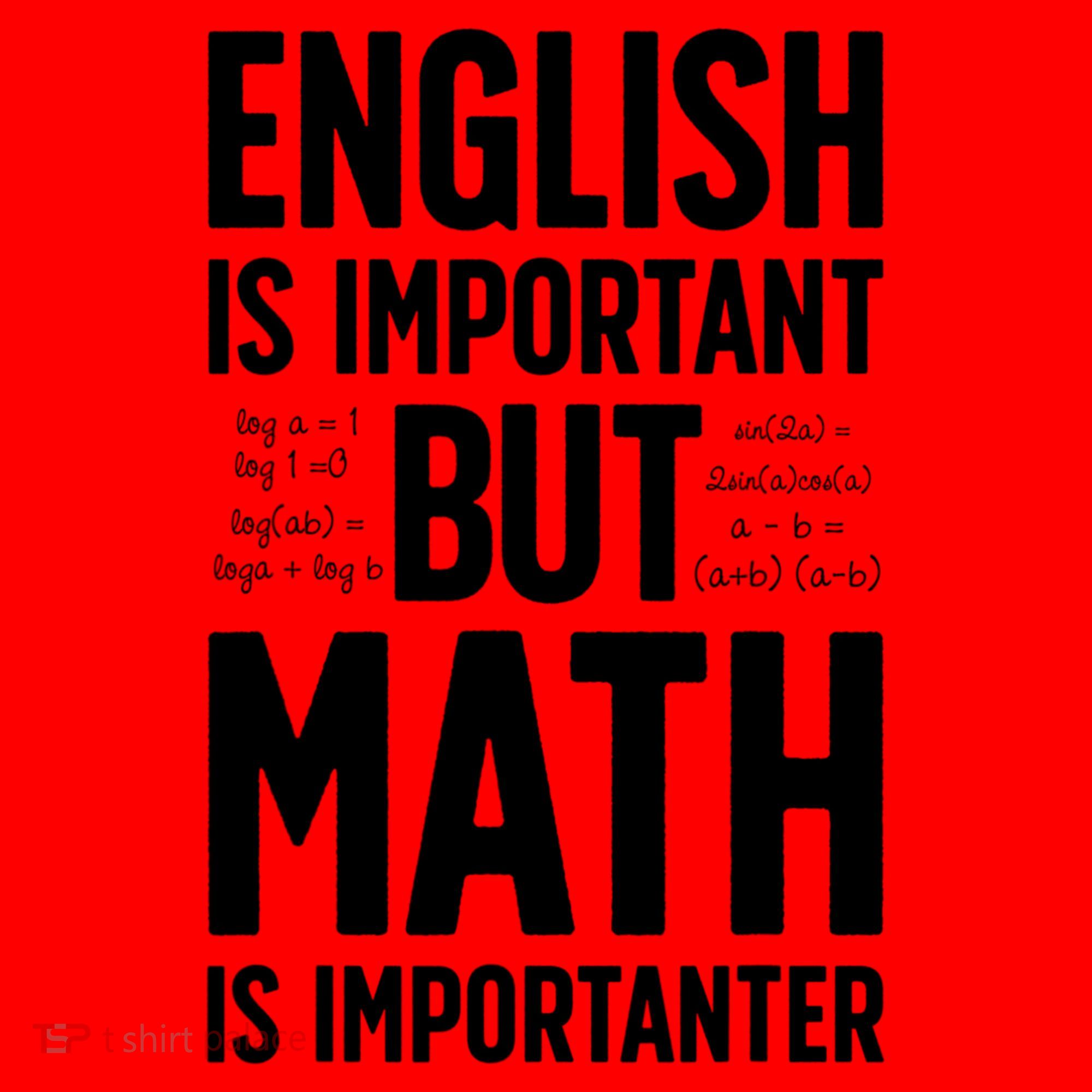 English Is Important But Math Is Importanter Santa Hat