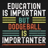 Education Is Important But Dodgeball Is Importanter Funny Women's Tank Top thumb 5