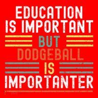 Education Is Important But Dodgeball Is Importanter Funny Santa Hat thumb 1
