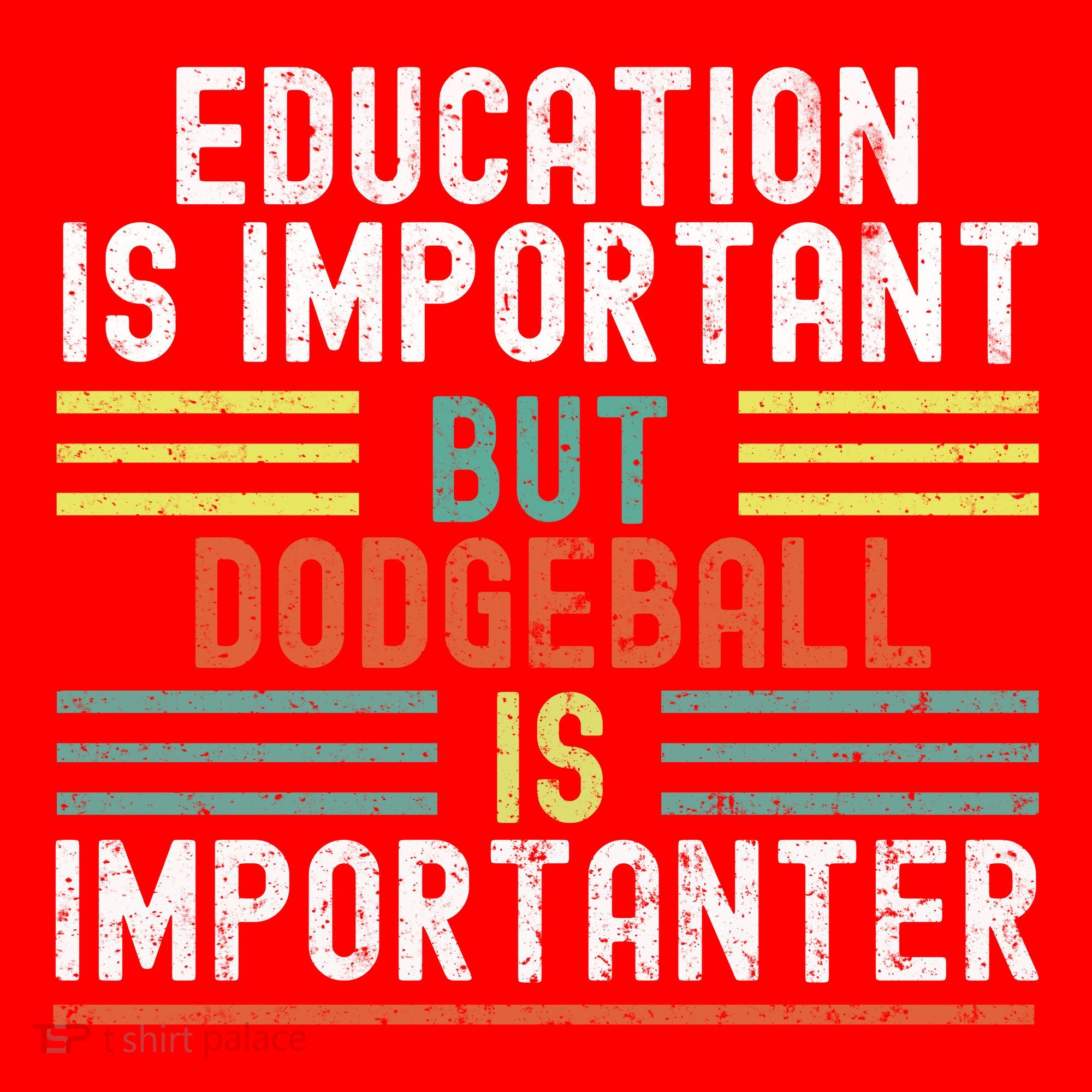 Education Is Important But Dodgeball Is Importanter Funny Santa Hat