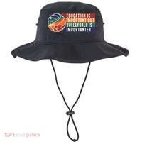 Education Is Important But Volleyball Is Importanter Bucket Hat thumb 0