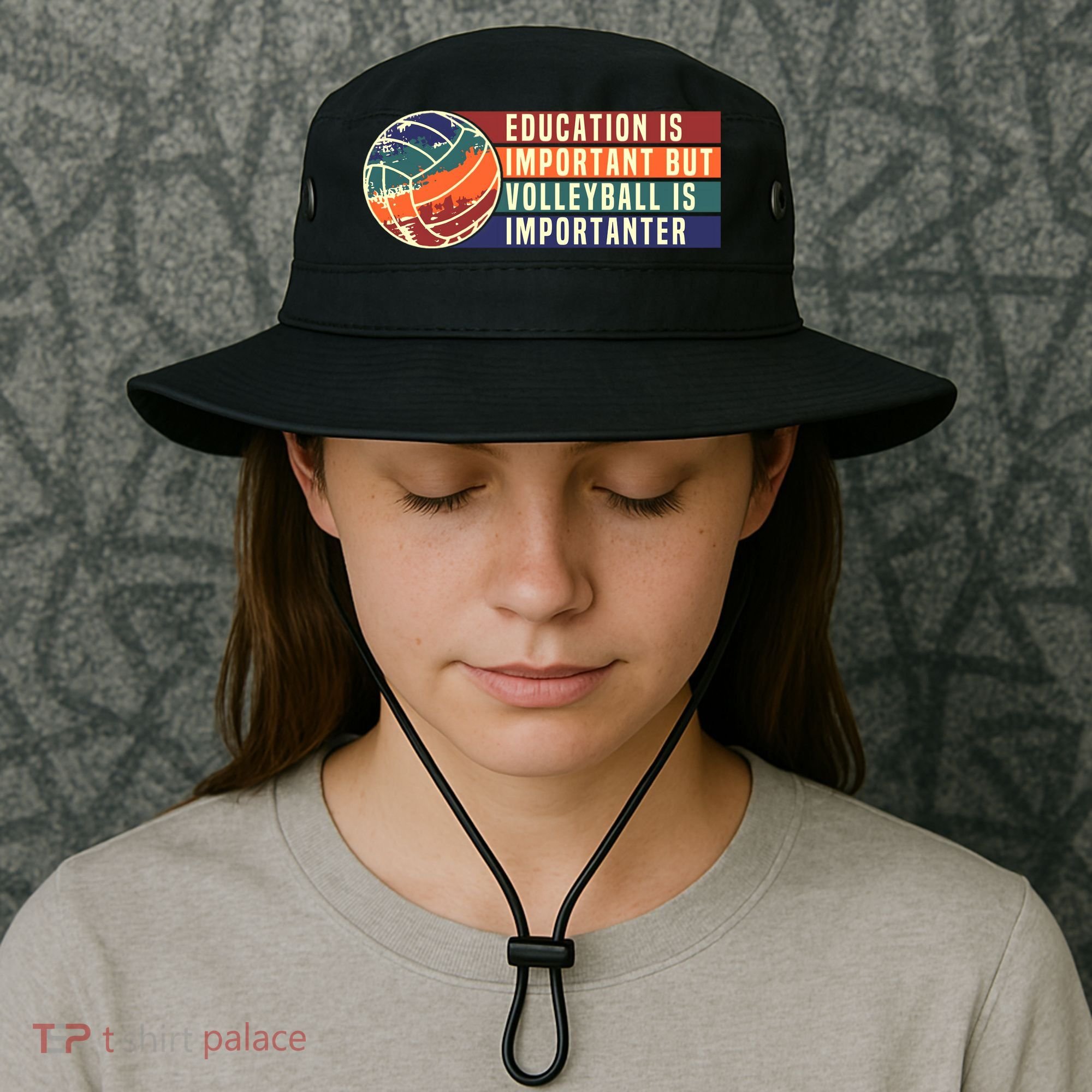 Education Is Important But Volleyball Is Importanter Bucket Hat
