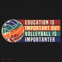 Education Is Important But Volleyball Is Importanter Visor thumb 3