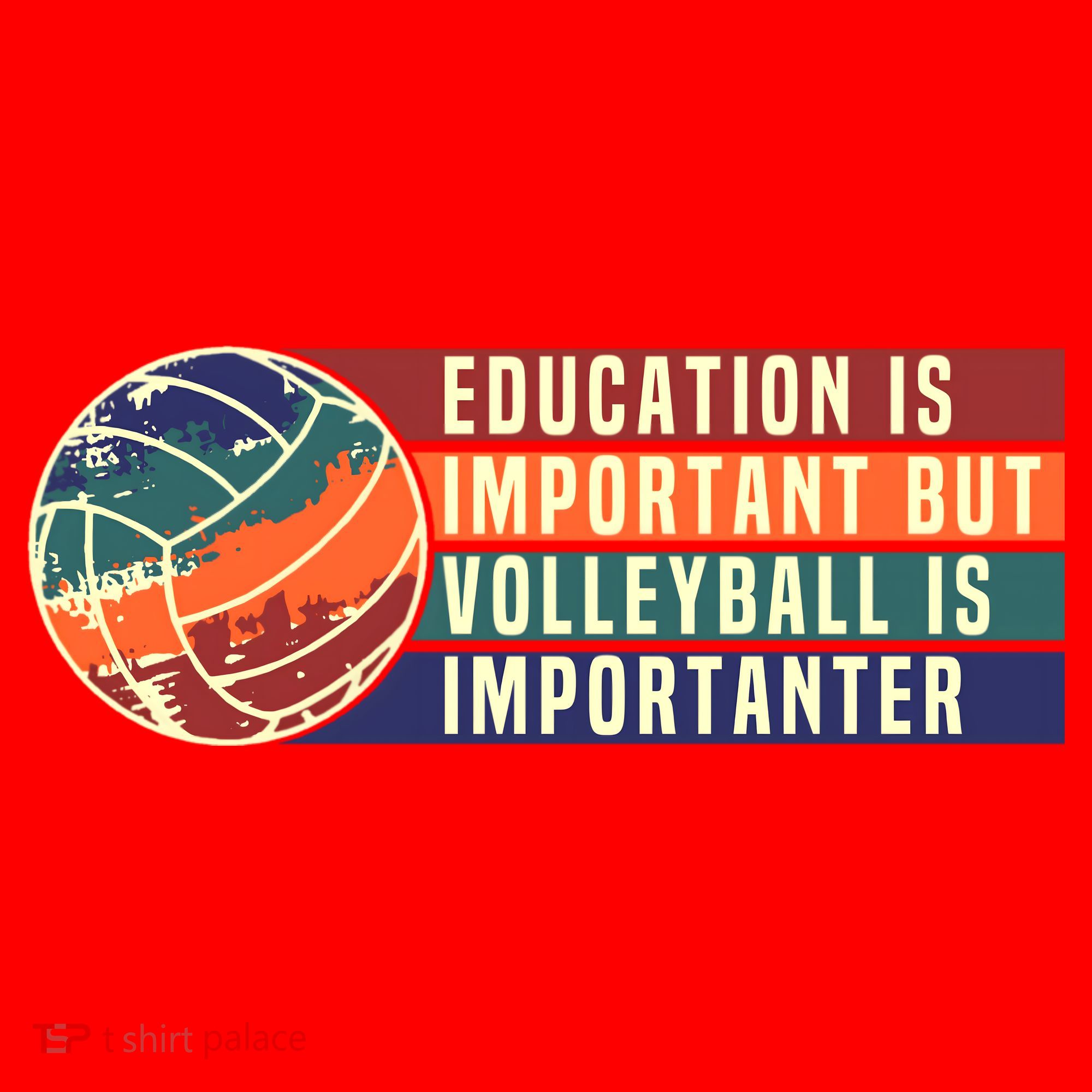 Education Is Important But Volleyball Is Importanter Santa Hat