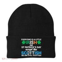 Everyone Is Irish Except Scottish On St Patrick's Day Gift Beanie thumb 0