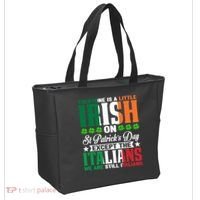 Everyone Is Irish On St. Patrick's Day Except The Italians Premium Tote Bag thumb 2