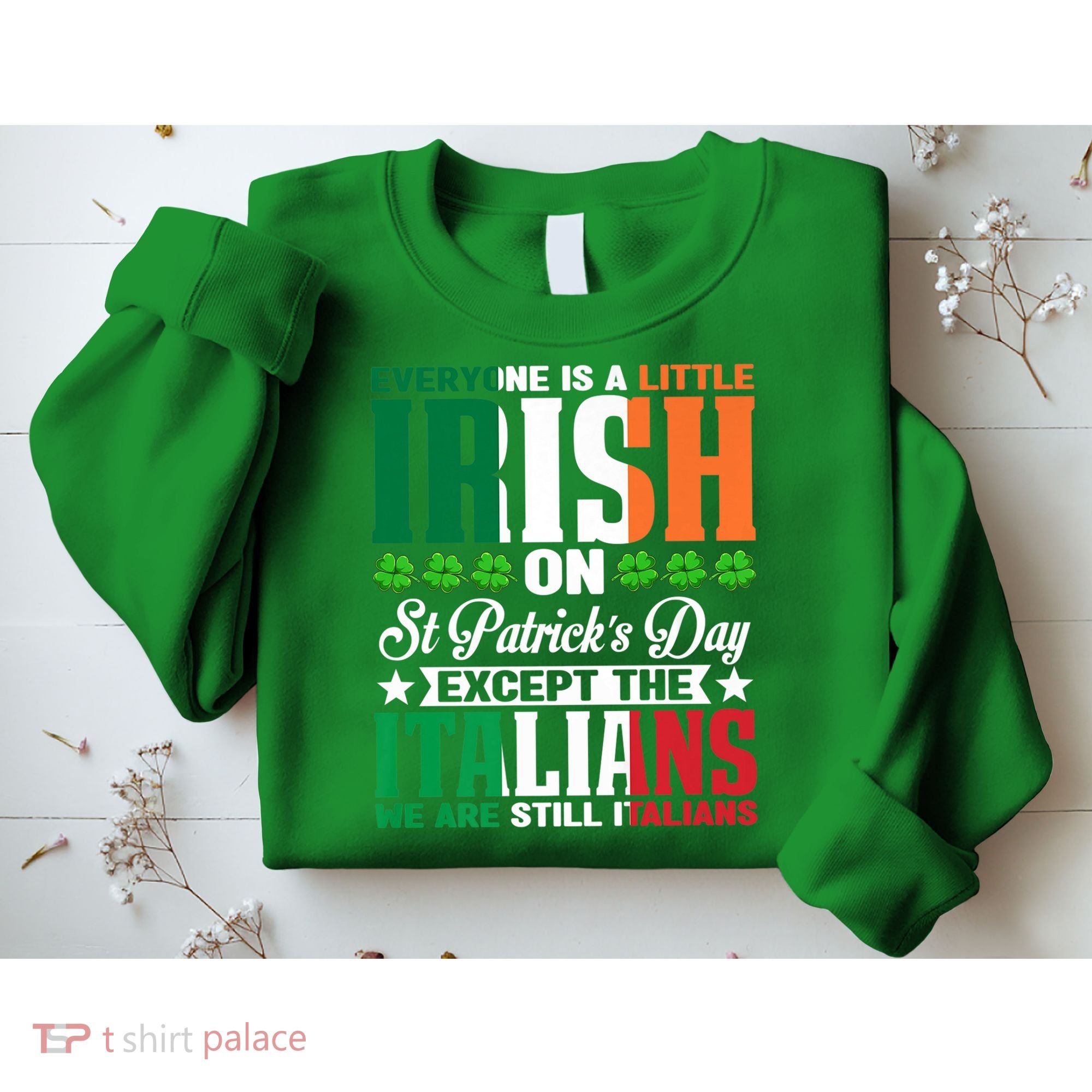 Everyone Is Irish On St. Patrick's Day Except The Italians Premium Sweatshirt