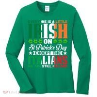 Everyone Is Irish On St. Patrick's Day Except The Italians Premium Women's Long Sleeve Shirt thumb 0