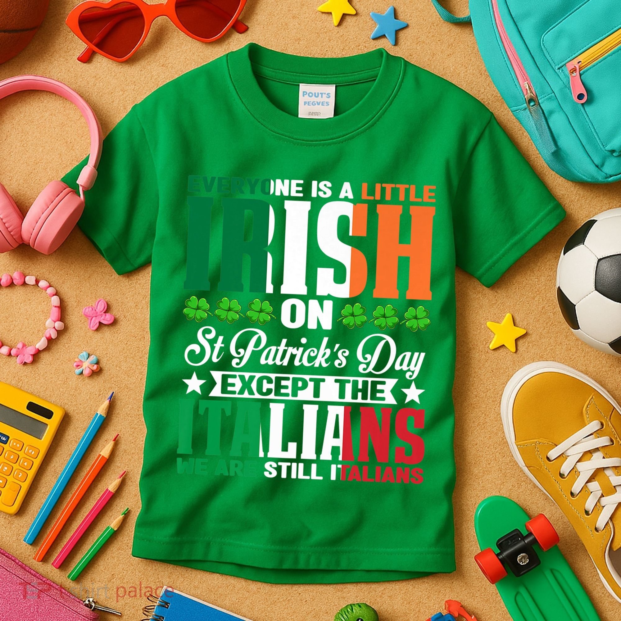 Everyone Is Irish On St. Patrick's Day Except The Italians Premium Kids T-Shirt