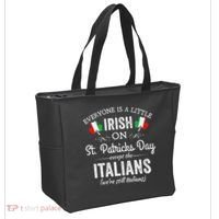 Everyone Is Irish Except Italian On St. Patrick's Day Tote Bag thumb 2