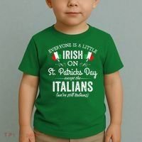 Everyone Is Irish Except Italian On St. Patrick's Day Toddler T-Shirt thumb 2