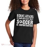 Education Is Important But Soccer Is Importanter Kids T-Shirt thumb 2