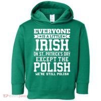 Everyone Is Irish Except Polish On St. Patrick's Day Toddler Hoodie thumb 0