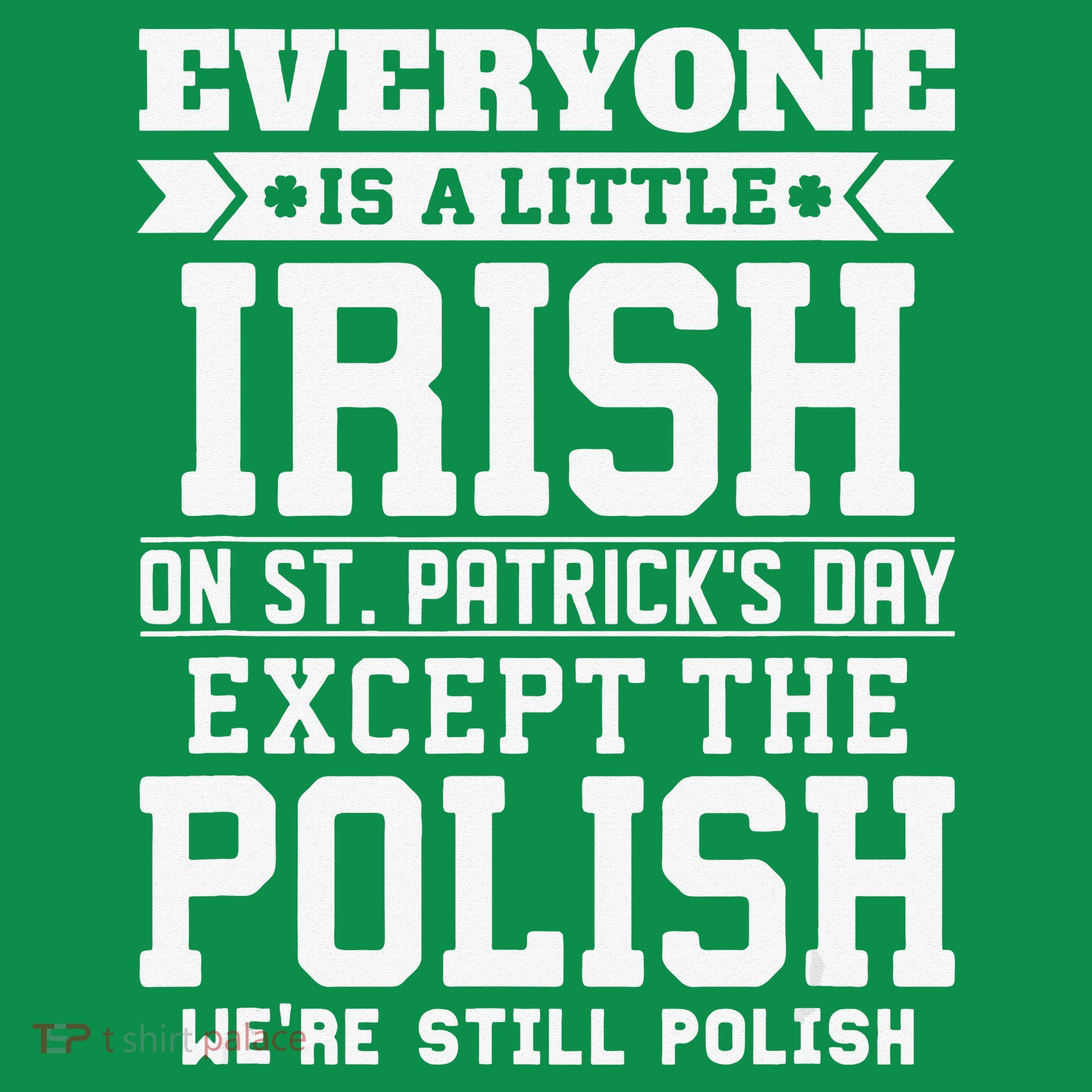 Everyone Is Irish Except Polish On St. Patrick's Day Kids T-Shirt