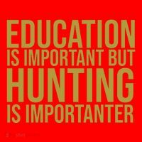 Education Is Important But Hunting Is Importanter Santa Hat thumb 1
