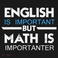 English Is Important But Math Is Importanter Funny Gift Joke Ornament thumb 1