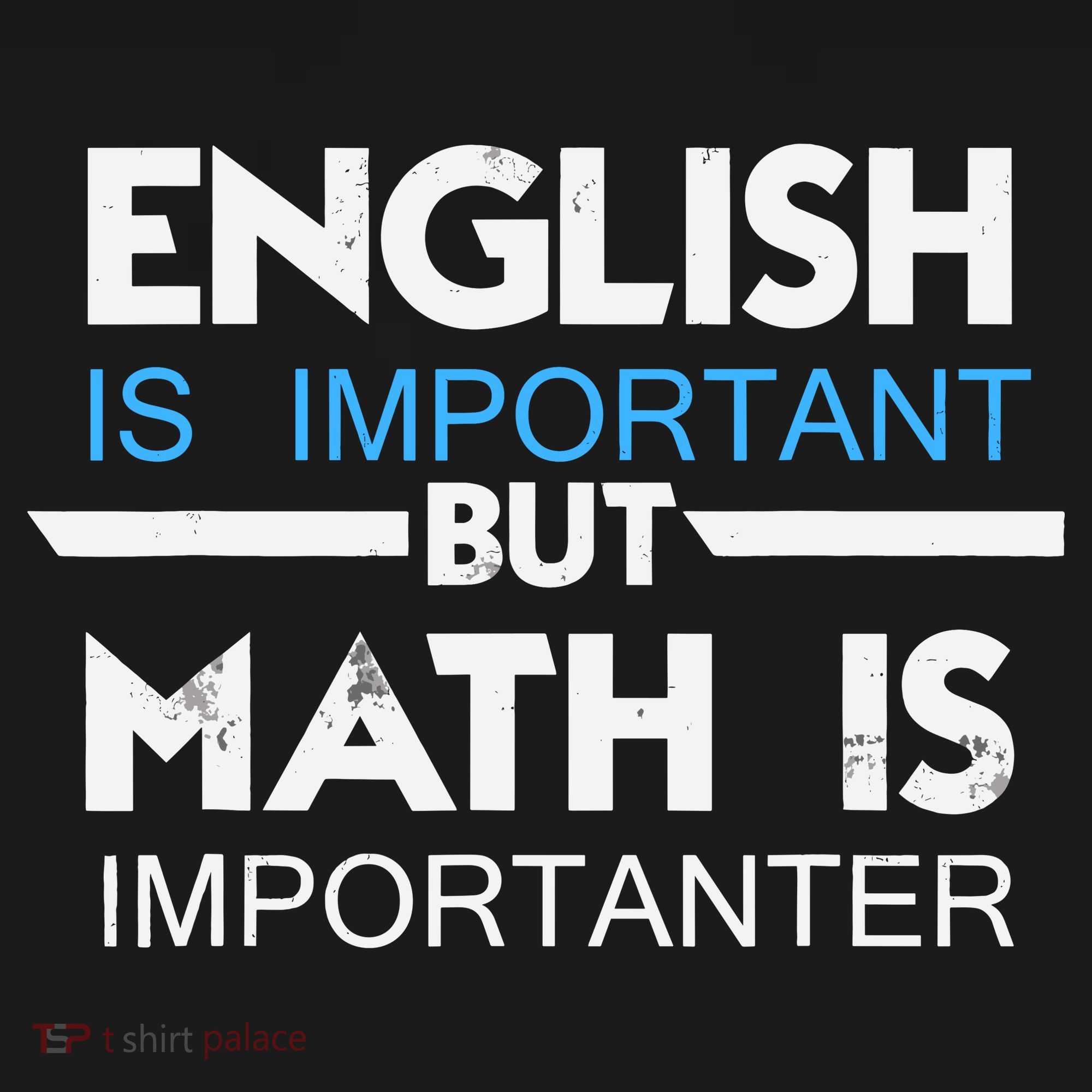 English Is Important But Math Is Importanter Funny Gift Joke Ornament
