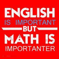 English Is Important But Math Is Importanter Funny Gift Joke Santa Hat thumb 1