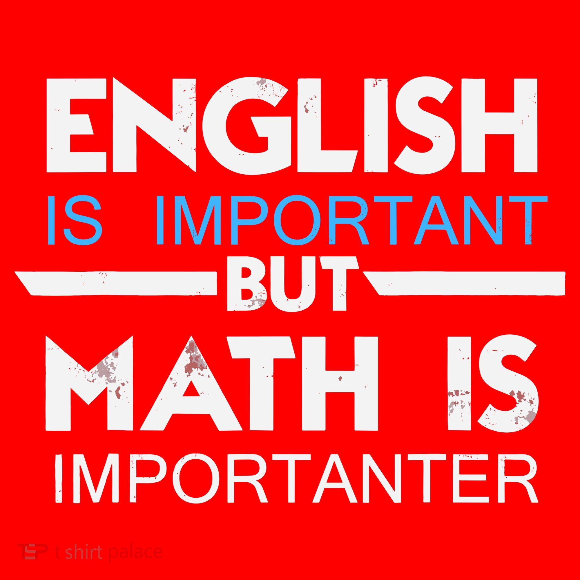 English Is Important But Math Is Importanter Funny Gift Joke Santa Hat