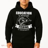 Education Is Important But Fishing Is Importanter Hoodie thumb 2
