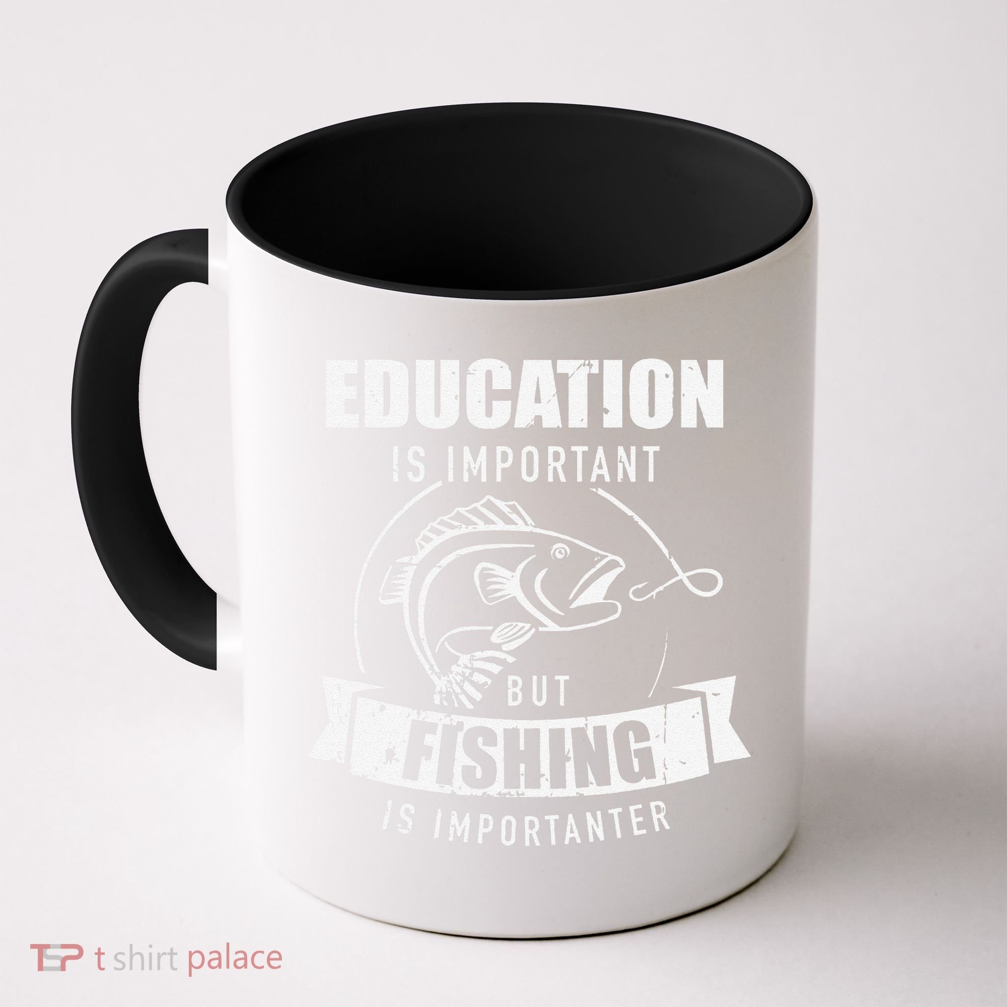 Education Is Important But Fishing Is Importanter Coffee Mug