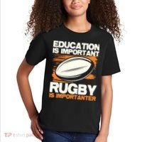 Education Is Important Rugby Is Importanter Sports Lover Kids T-Shirt thumb 2