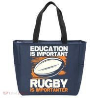Education Is Important Rugby Is Importanter Sports Lover Tote Bag thumb 0