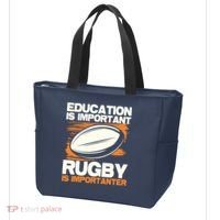 Education Is Important Rugby Is Importanter Sports Lover Tote Bag thumb 3