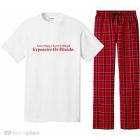 Everything I Love Is Illegal Expensive Or Blonde I Love Joke Pajama Set thumb 0
