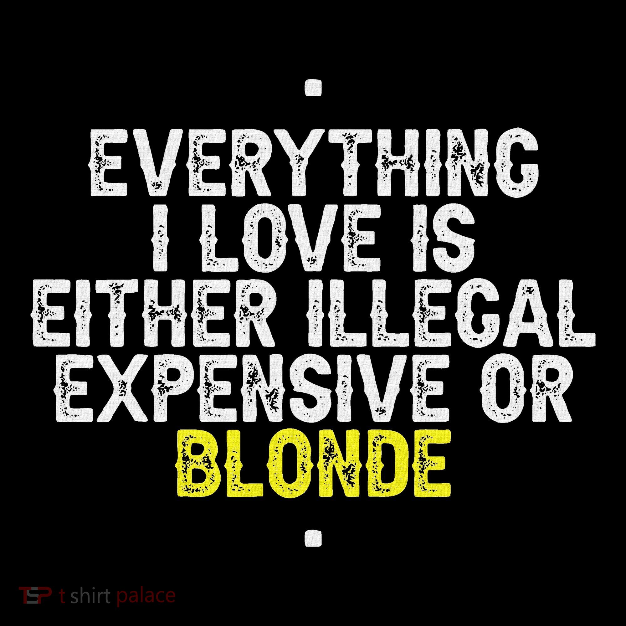 Everything I Love Is Either Illegal Expensive Or Blonde Visor