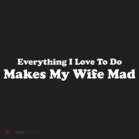 Everything I Love To Do Makes My Wife Mad Golf Towel thumb 3