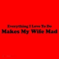 Everything I Love To Do Makes My Wife Mad Santa Hat thumb 1