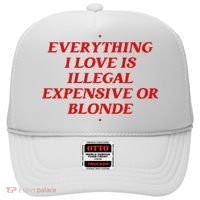 Everything I Love Is Illegal Expensive Or Blonde Hat thumb 0