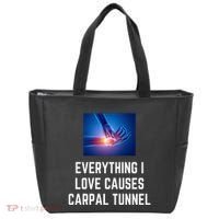 Everything I Love Causes Carpal Tunnel Tote Bag thumb 0