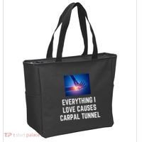 Everything I Love Causes Carpal Tunnel Tote Bag thumb 2