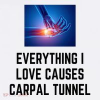 Everything I Love Causes Carpal Tunnel Bucket Hat thumb 4