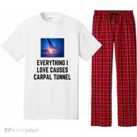 Everything I Love Causes Carpal Tunnel Pajama Set thumb 0