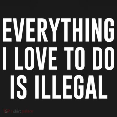 Everything I Love To Do Is Illegal Sweatshirt