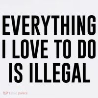 Everything I Love To Do Is Illegal Garment-Dyed Sweatshirt thumb 2