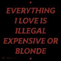 Everything I Love Is Illegal Expensive Or Blonde Stripe Pom Pom Beanie thumb 2