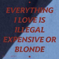 Everything I Love Is Illegal Expensive Or Blonde Raglan Baseball Sleeve Shirt thumb 2