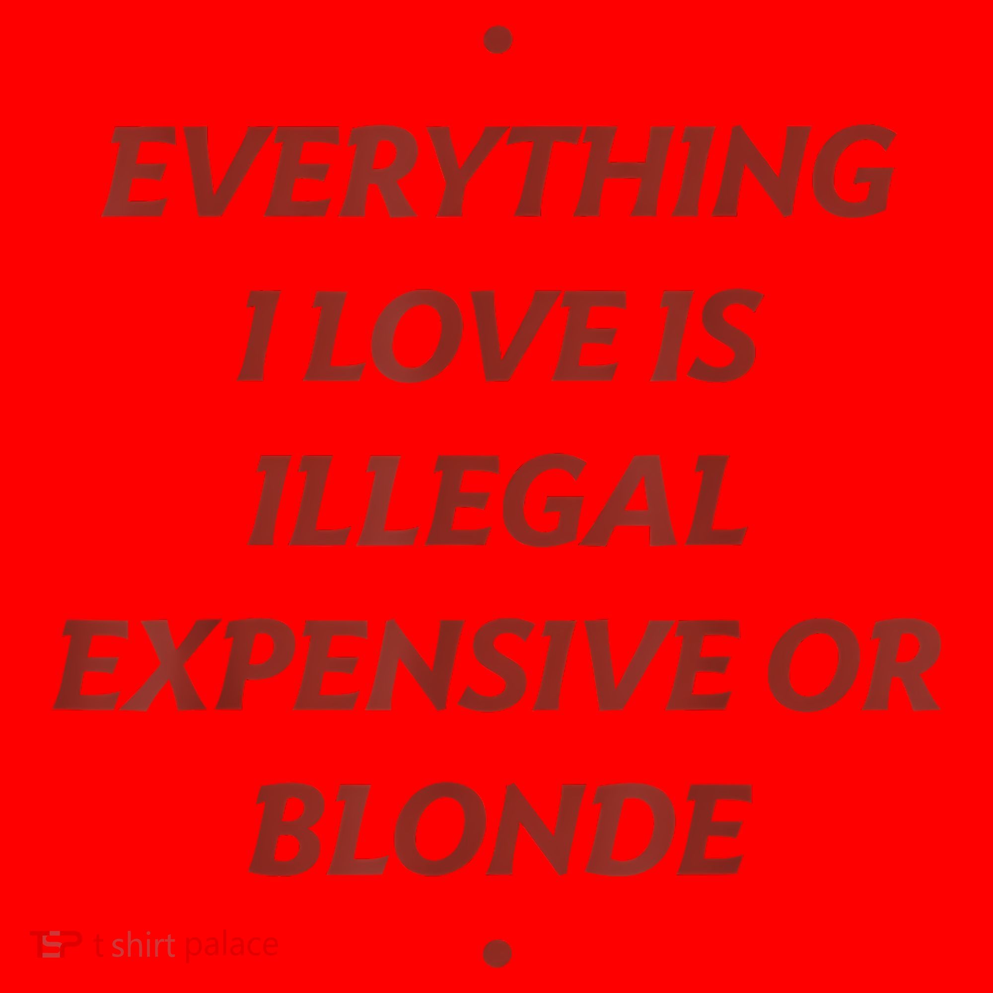 Everything I Love Is Illegal Expensive Or Blonde Santa Hat