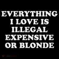 Everything I Love Is Illegal Expensive Or Blonde Pajama Set thumb 2