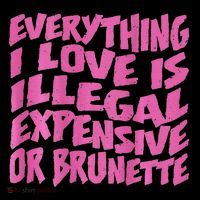 Everything I Love Is Illegal Expensive Or Brunette Backpack thumb 2