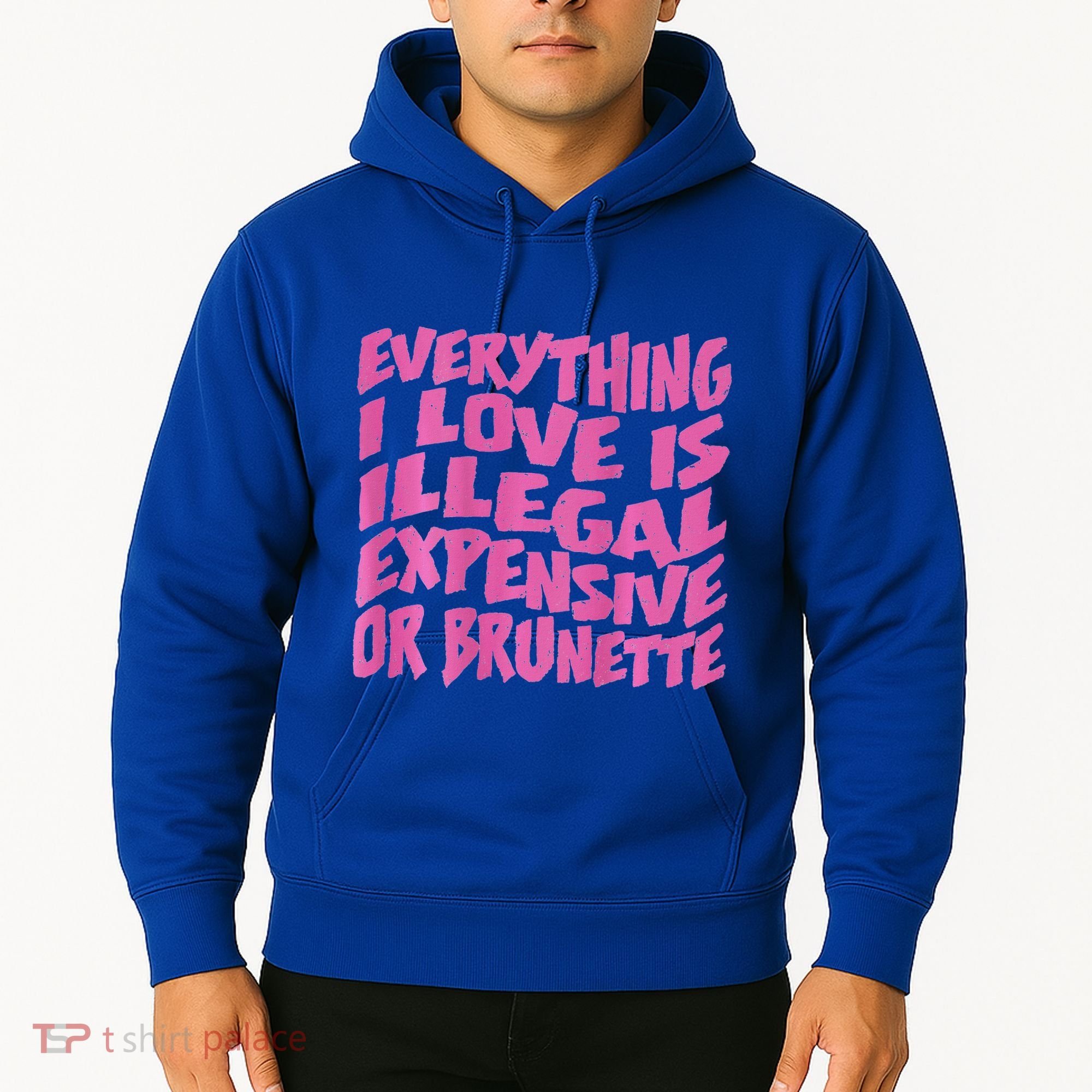 Everything I Love Is Illegal Expensive Or Brunette Hoodie