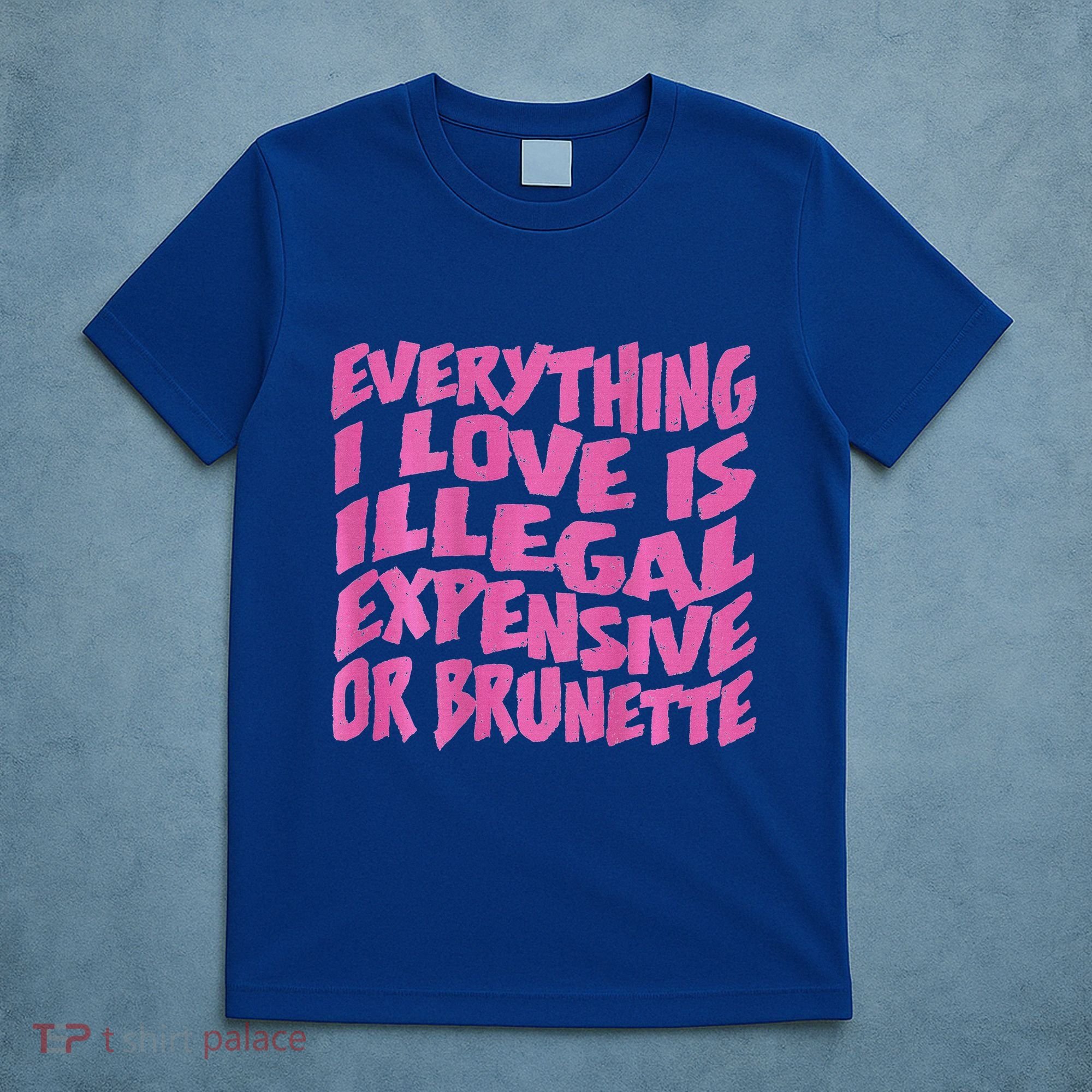 Everything I Love Is Illegal Expensive Or Brunette T-Shirt