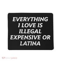 Everything I Love Is Illegal Expensive Or Latina Mousepad thumb 0
