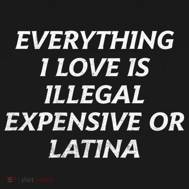 Everything I Love Is Illegal Expensive Or Latina Women's Crop Top Tee