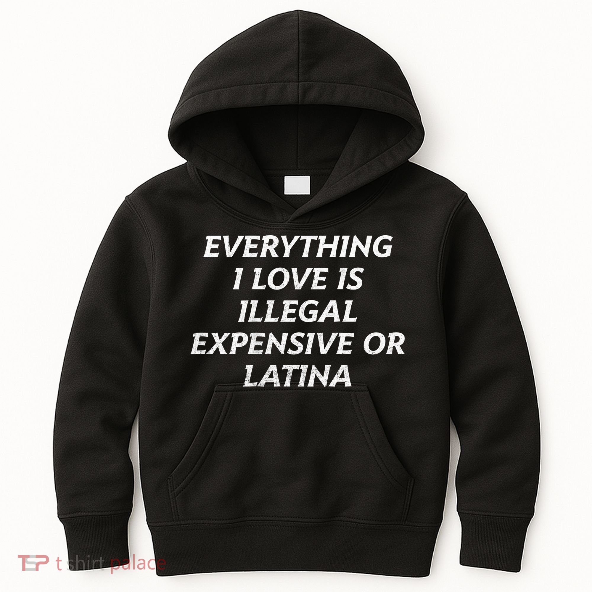 Everything I Love Is Illegal Expensive Or Latina Kids Hoodie